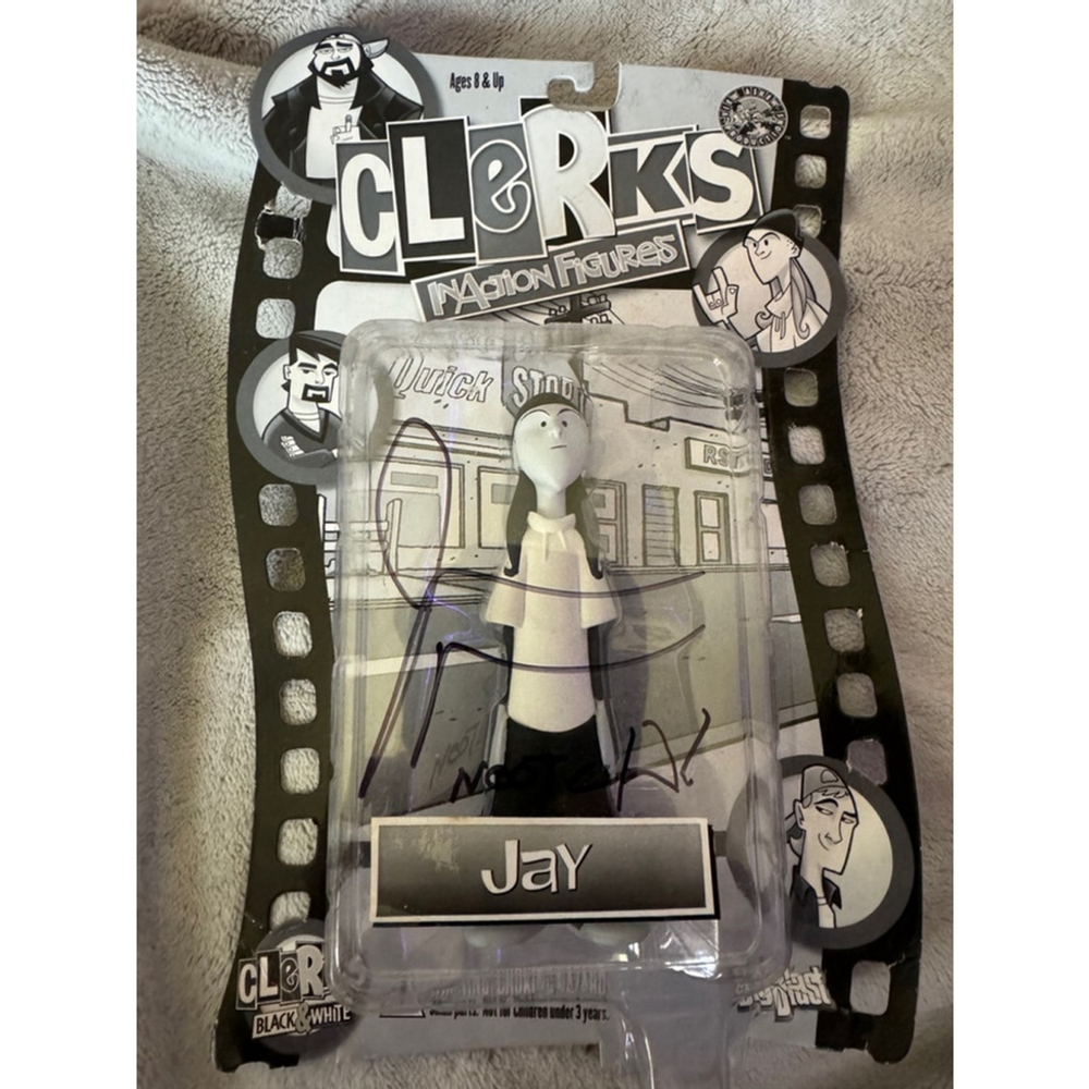 Clerks Inaction Figures Signed JAY Series 1 black & white Jason Mewes